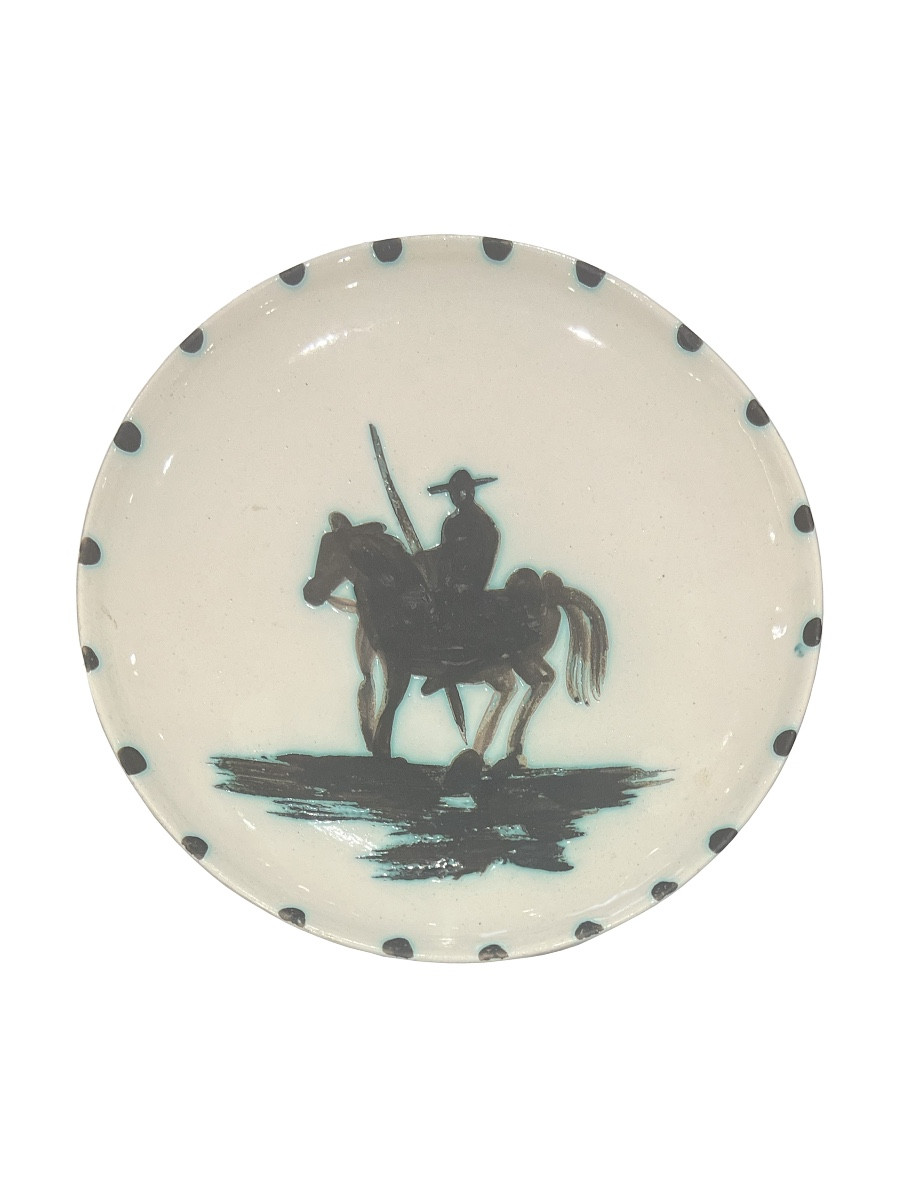 Pablo Picasso - Picador Model Plate - Earthenware, Terracotta, Oxidized Paraffin - 1952