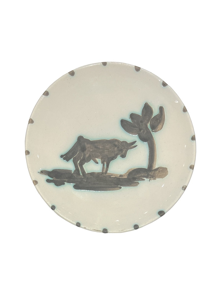 Pablo Picasso - Plate Model Bull Under The Tree - Terracotta, Oxidized Paraffin - 1952