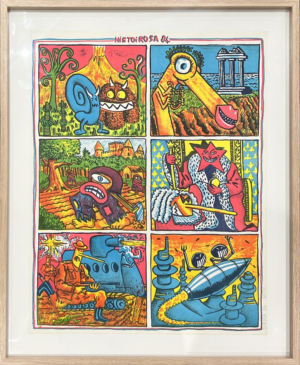 Hervé DI ROSA - Histoirosa 84 - Lithographie - 1984