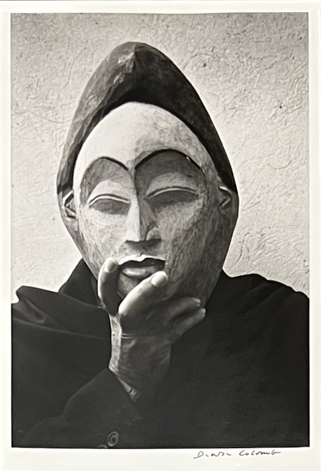 Denise Colomb - Autoportrait au masque - Épreuve argentique - 1995-photo-2