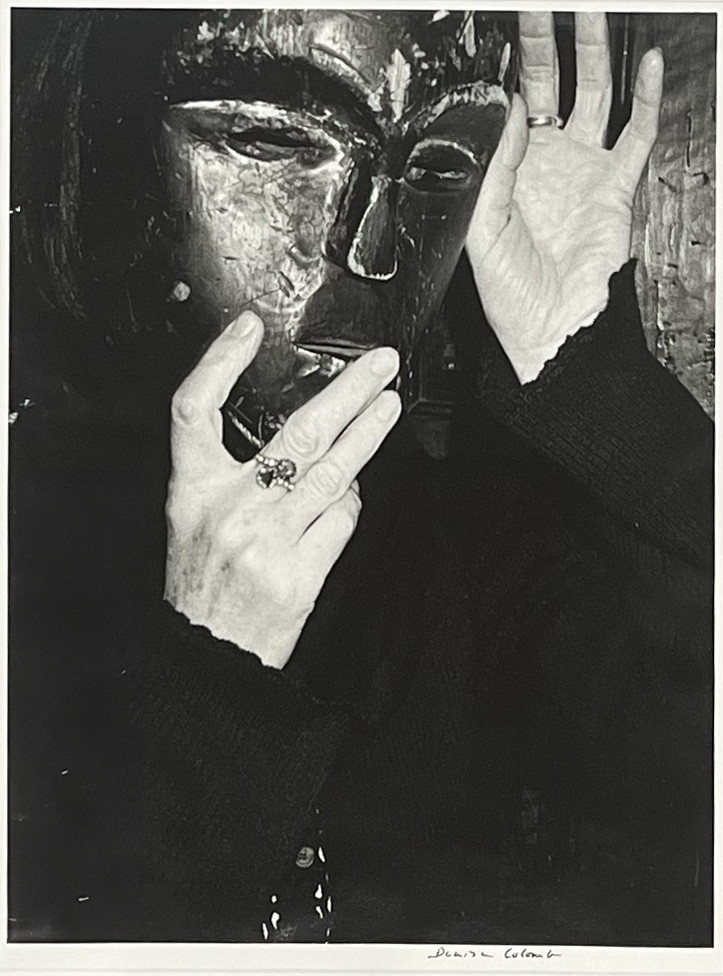 Denise Colomb - Self-portrait With Mask - Silver Print - 1995-photo-2