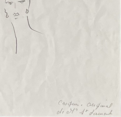 Yves Saint Laurent - Original Drawing - Catherine, Renée & Jacqueline - Pencil-photo-3