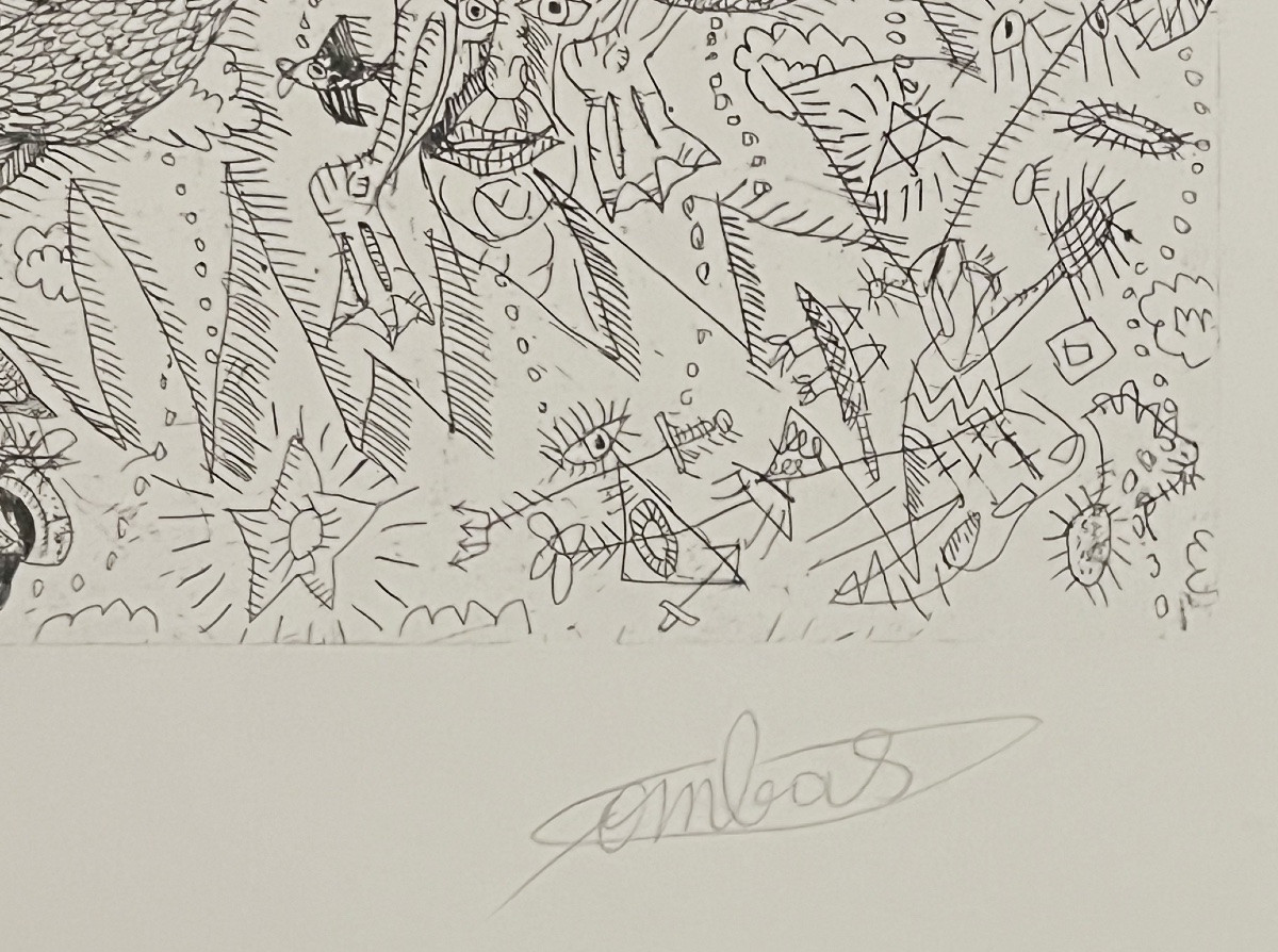 Robert Combas - The Dragon - Engraving - 2014-photo-3