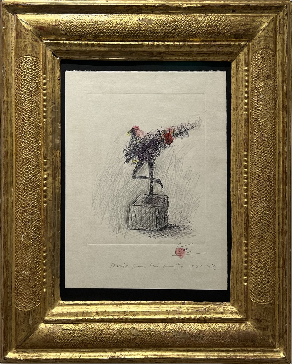 César - Poulette - Ink And Pencil On Etching - 1981