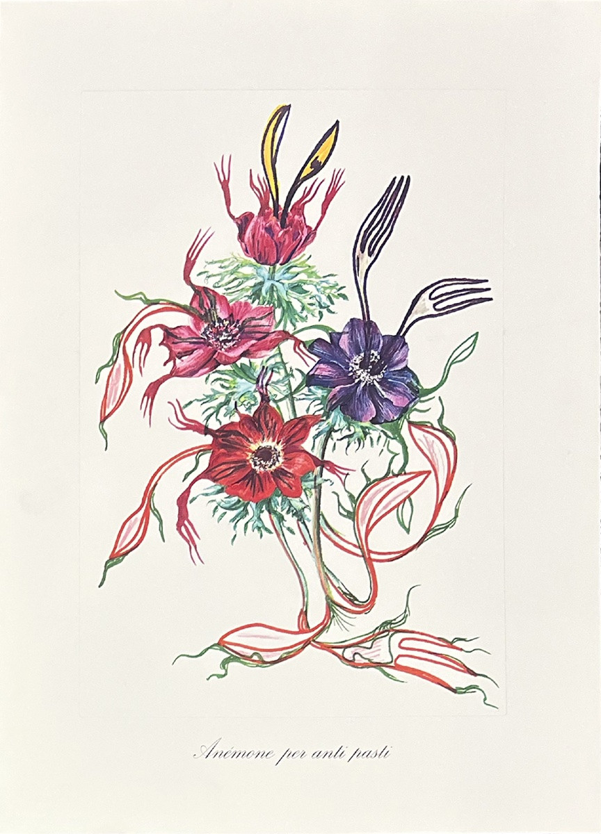 Salvador Dali - Surrealist Flowers - Suite de 12 Lithographies en couleurs embossées - 1972-photo-3