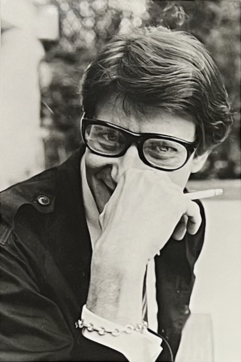 Patrice Habans - Yves Saint Laurent With A Cigarette - Later Silver Gelatin Print - 1978-photo-2