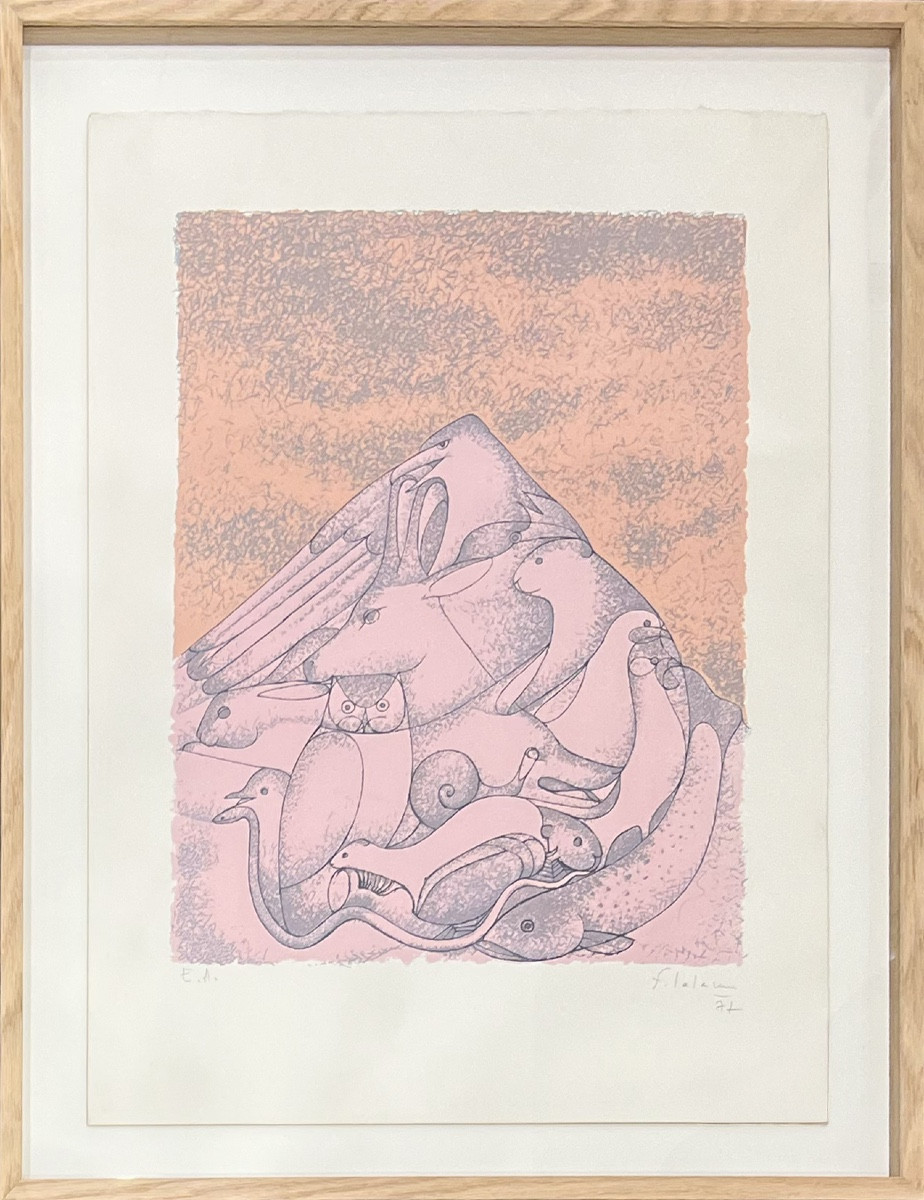 François-Xavier Lalanne - Les animaux de la montagne - Lithographie - 1977