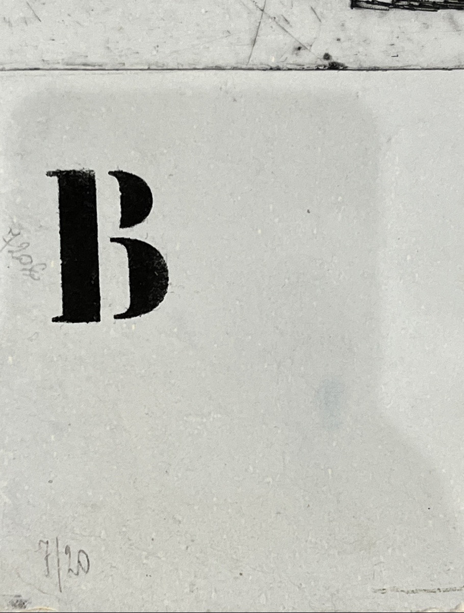 James Coignard - B - Aquagravure On Paper -photo-2