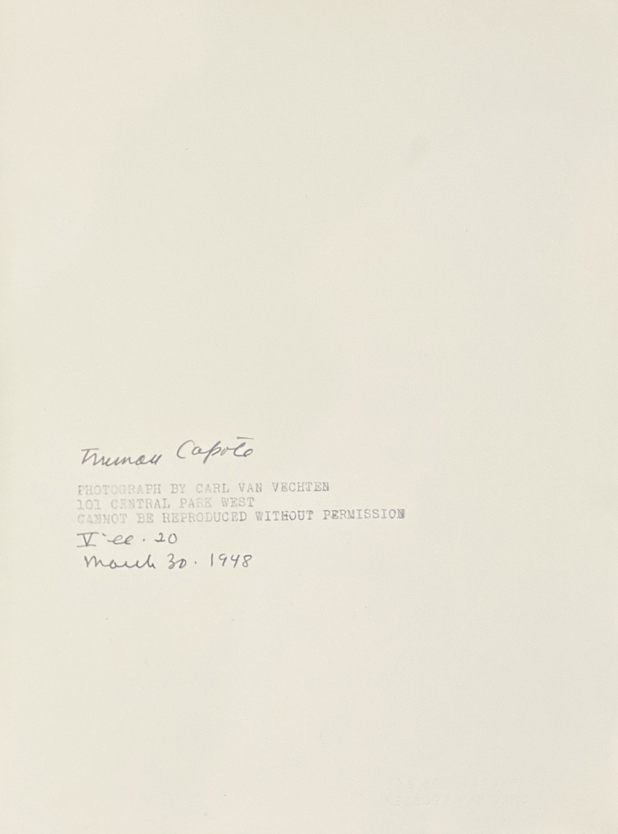 Carl Van Vechten - Truman Capote - Silver Print - 1948-photo-3