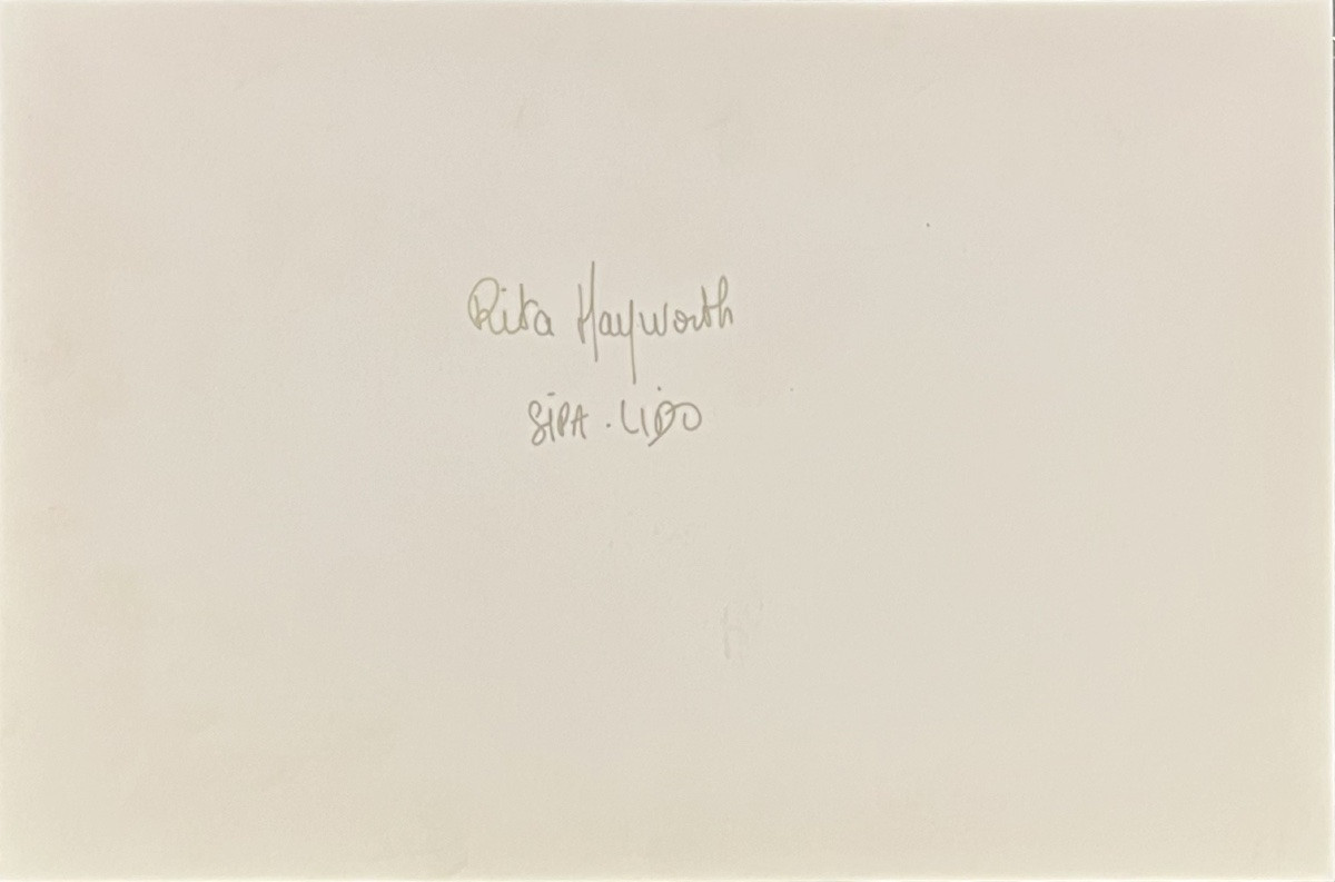 Serge Lido - Rita Hayworth - Épreuve argentique-photo-3