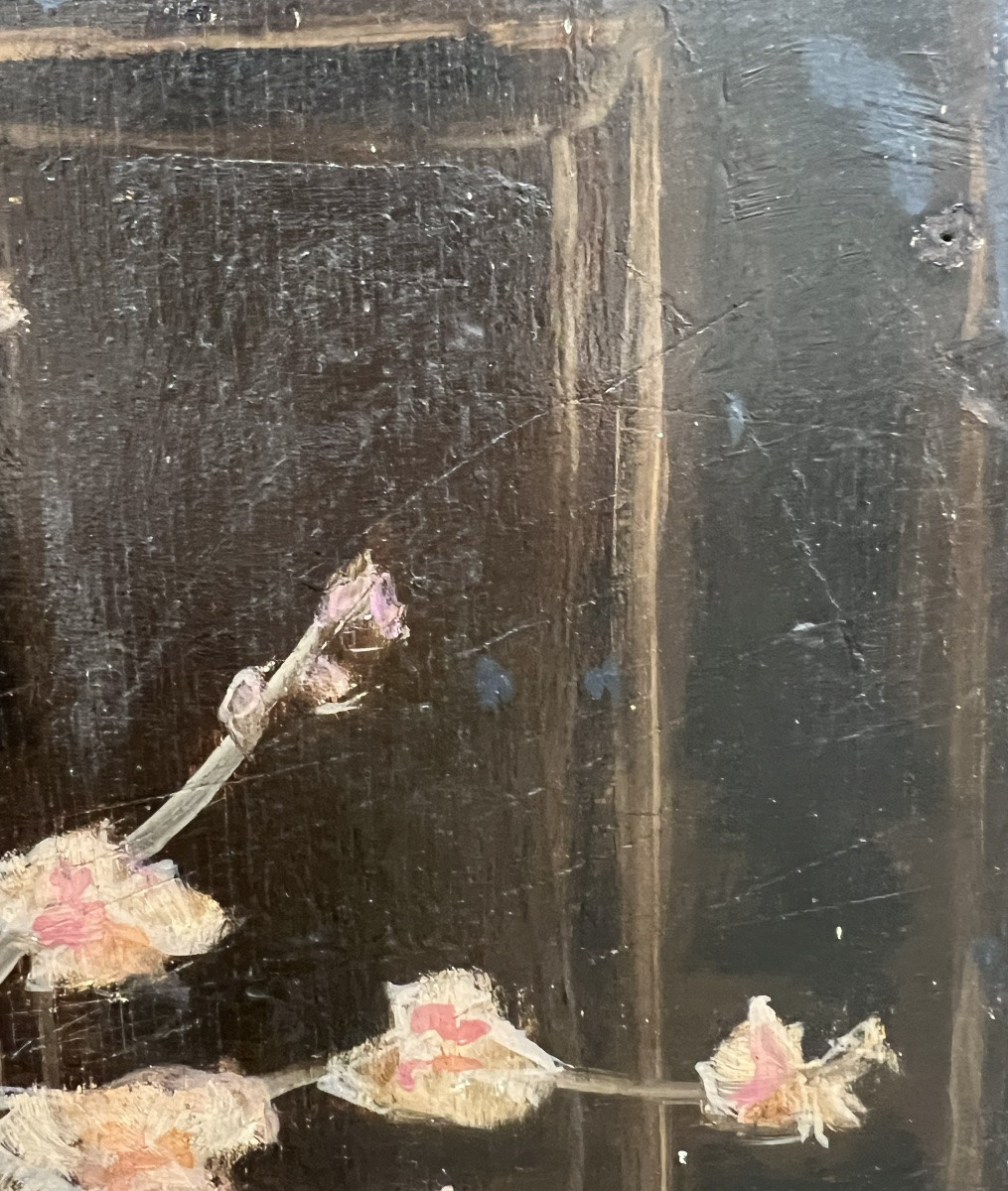 Max Papart - Still Life With Pitcher - Oil On Panel -photo-2