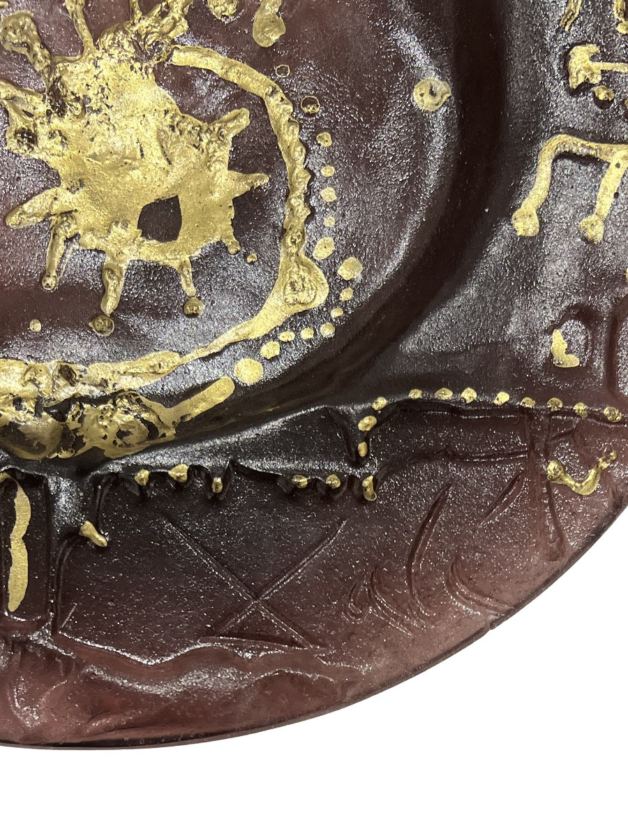 Salvador Dali - This Is Not A Plate - Glass Paste Plate - Circa 1970 - Daum -photo-2