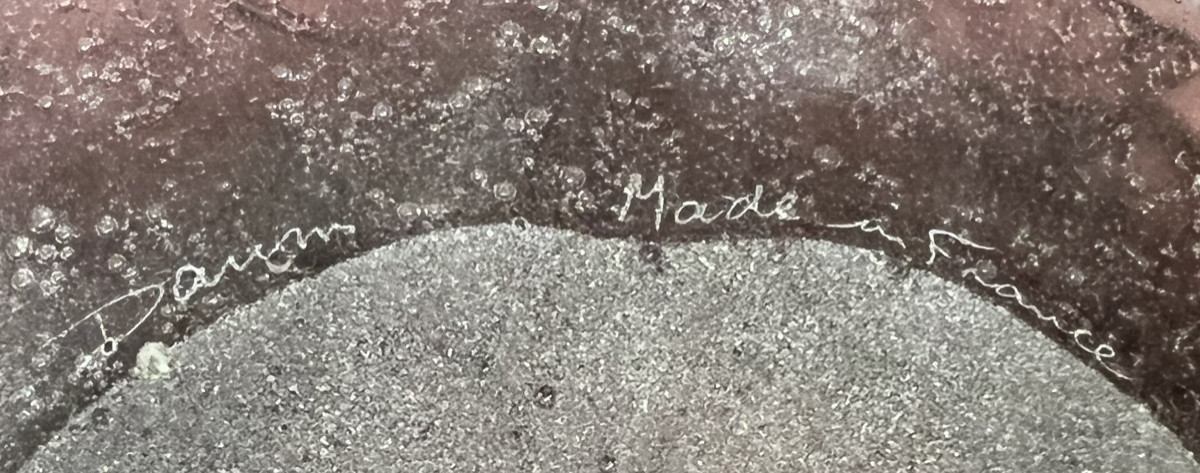 Salvador Dali - This Is Not A Plate - Glass Paste Plate - Circa 1970 - Daum -photo-1