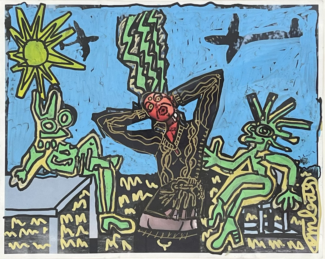 Robert Combas - Untitled - Mixed Media -photo-2