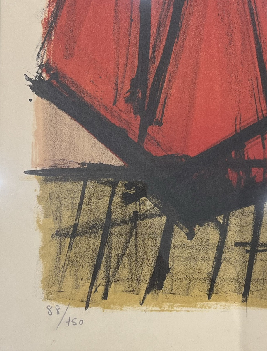 Bernard Buffet - Toréador - Matador - Lithographie sur Arches - 1966-photo-3