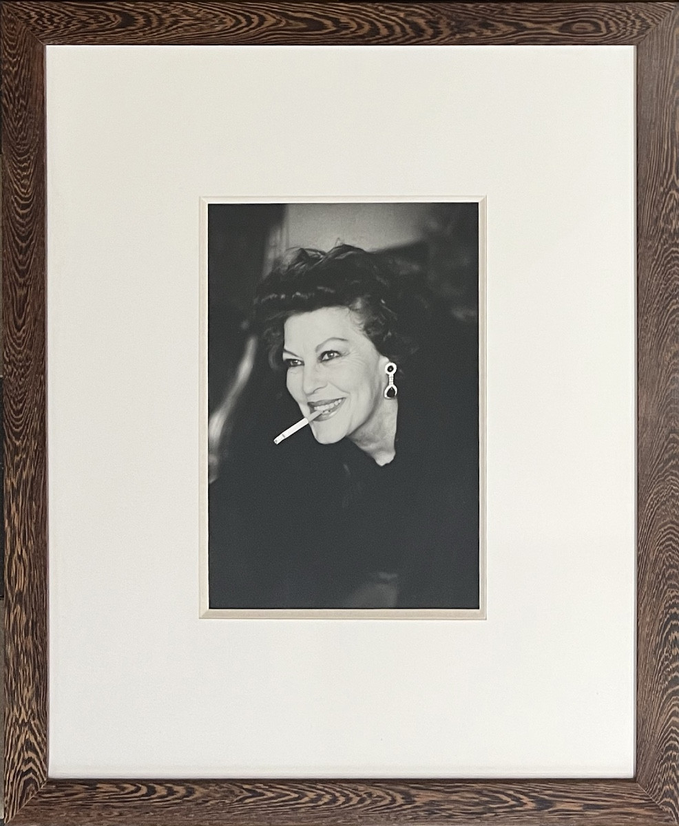 Helmut Newton - Portrait Of Ava Gardner - Silver Gelatin Print - London - 1986