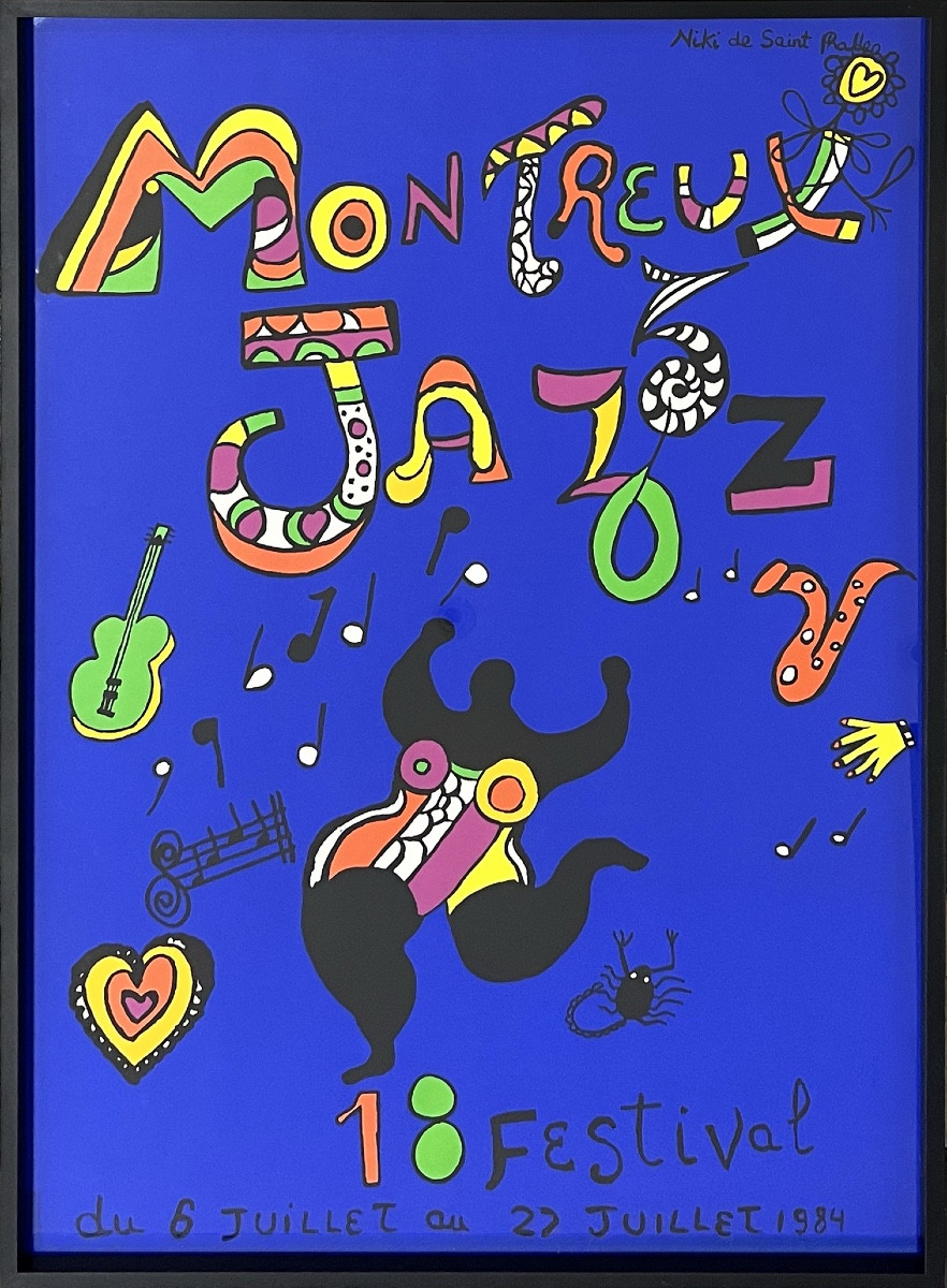 Niki De Saint Phalle - 18th Edition Of The Montreux Jazz Festival - Screen-printed Poster - 1984
