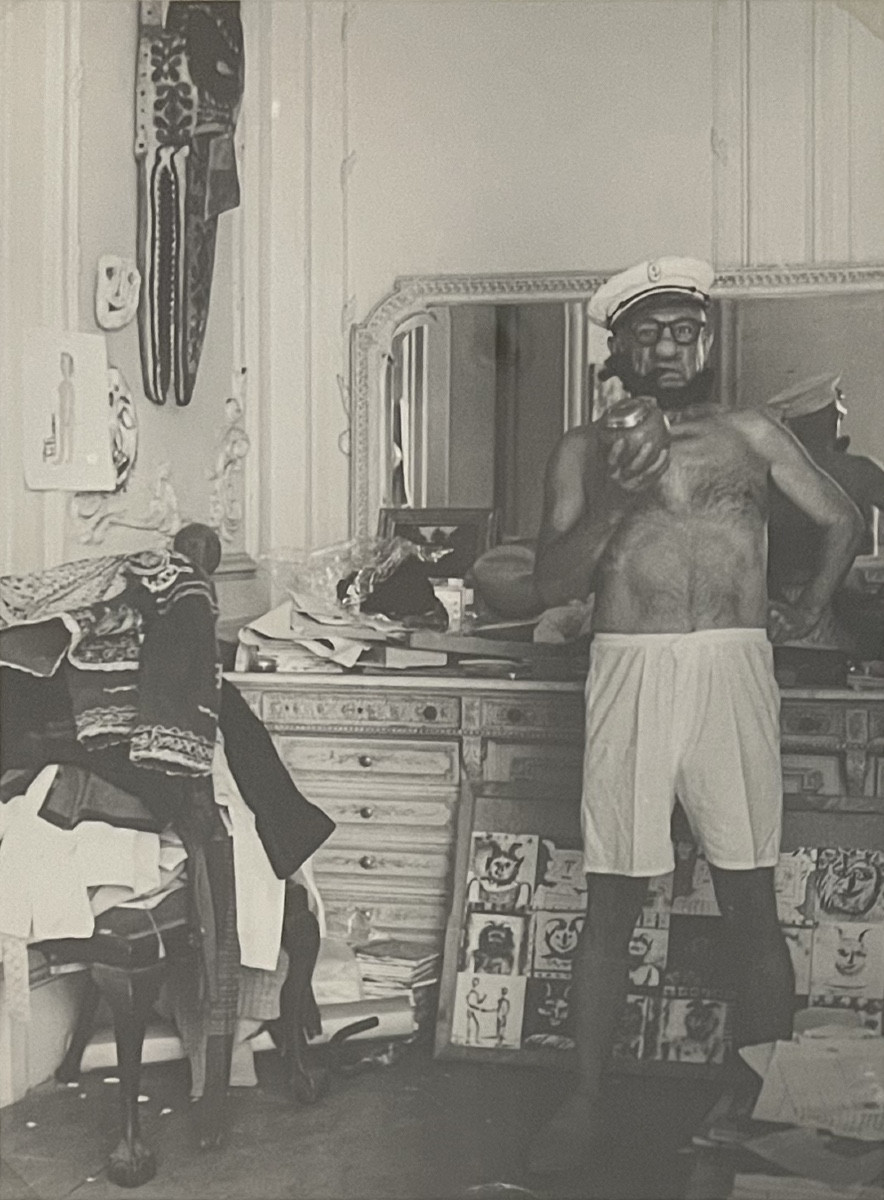 André Villers - Picasso As Popeye - Silver Gelatin Print -photo-2