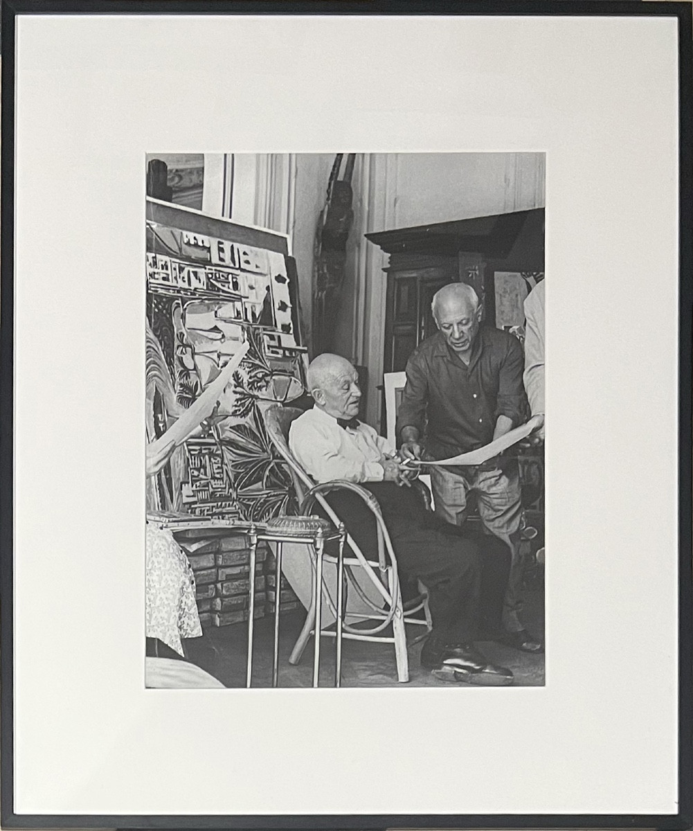André Villers - Pablo Picasso & Daniel-Henri Kahnweiler - Épreuve argentique - 1961