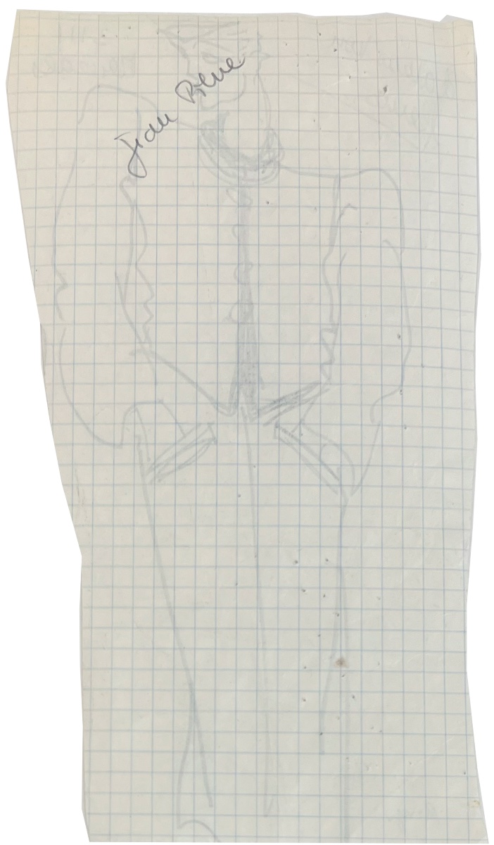 Yves Saint Laurent - Croquis - Dessin de mode - Feutre-photo-2