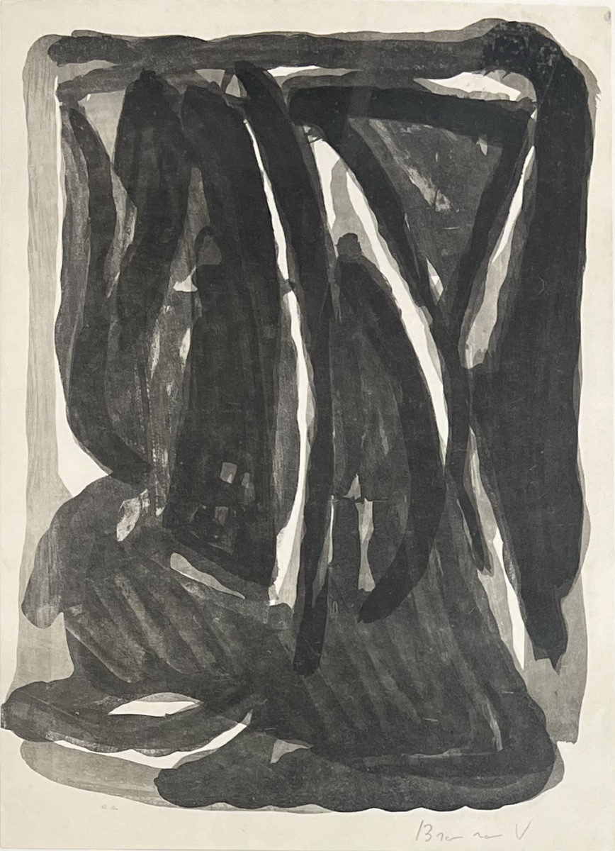 Bram Van Velde - Untitled - Lithograph On Japanese Paper - 1976-photo-2