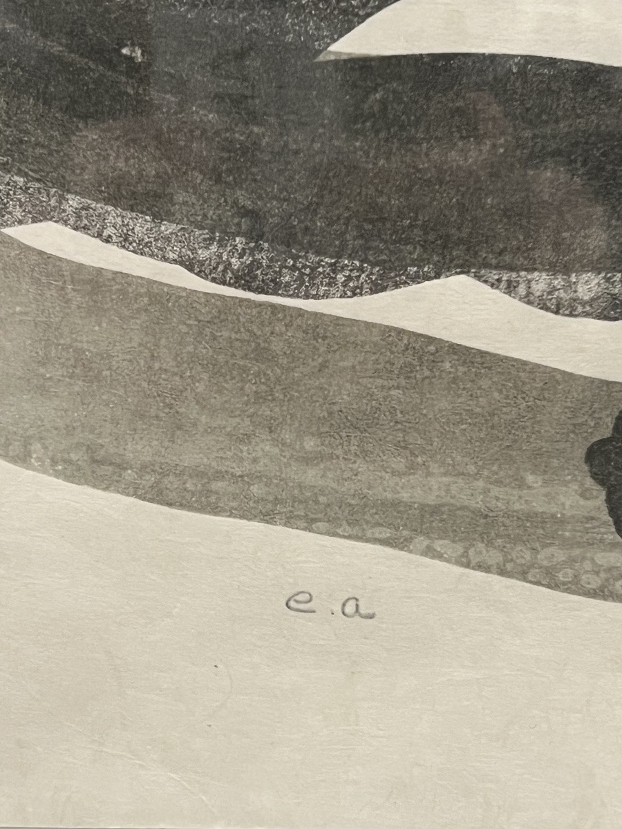 Bram Van Velde - Untitled - Lithograph On Japanese Paper - 1976-photo-3