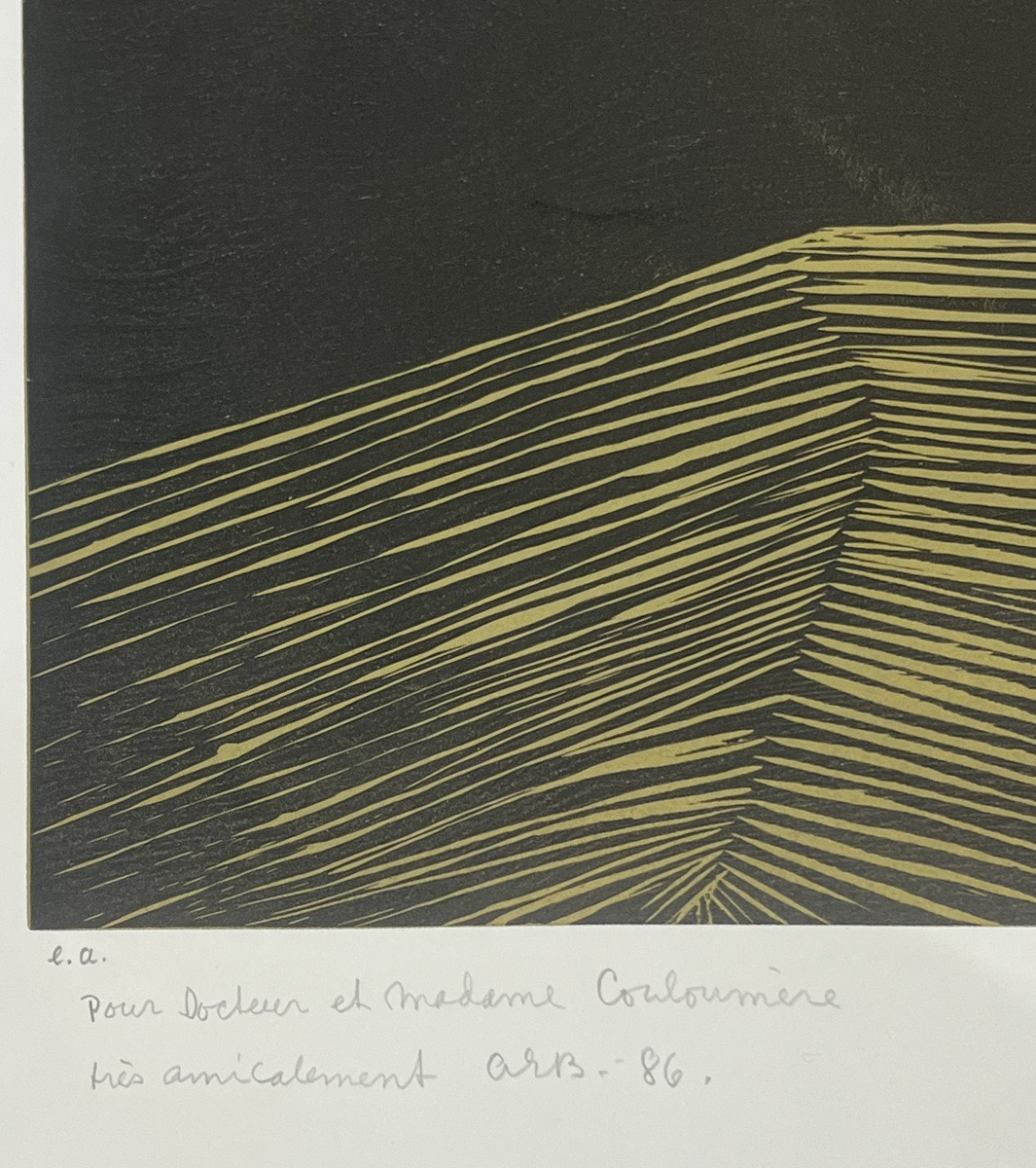 Anna-eva Bergman - Crete - Lithography In Color And Gold - 1972-photo-3