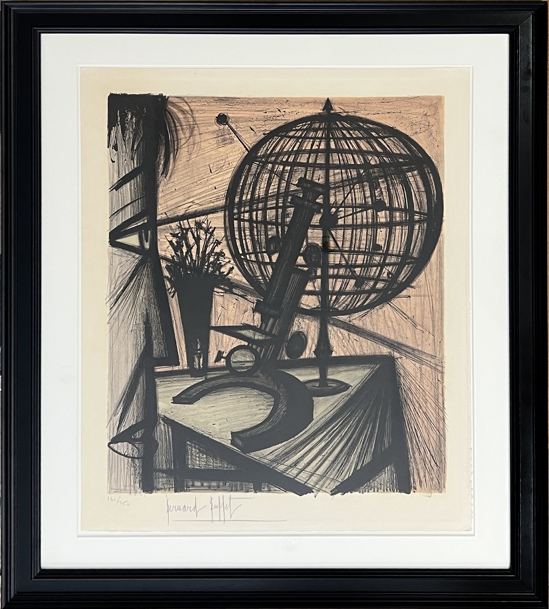 Bernard Buffet - The Microscope - Lithography - 1968