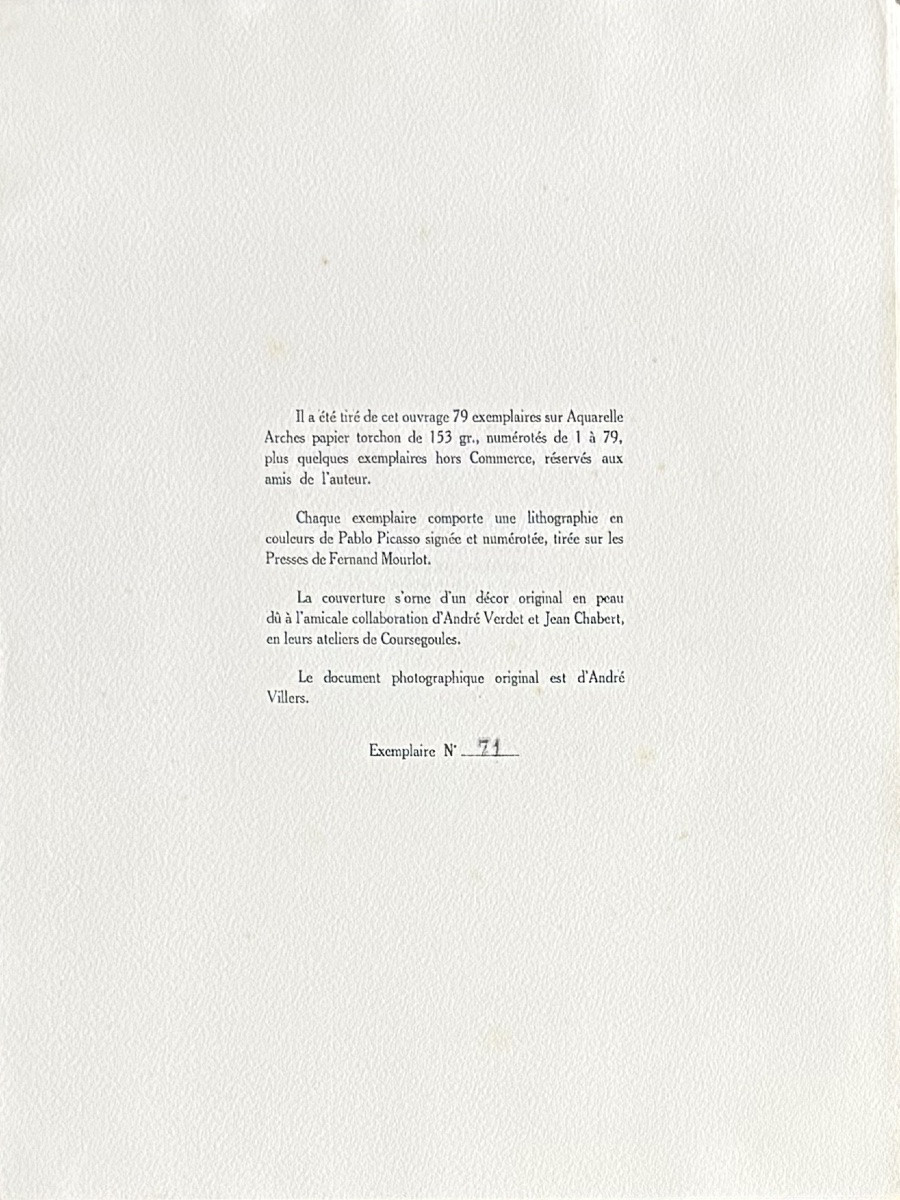 Pablo Picasso - La Colombe de la Paix - Lithographie - Accompagnée de son livre in folio - 1963-photo-3