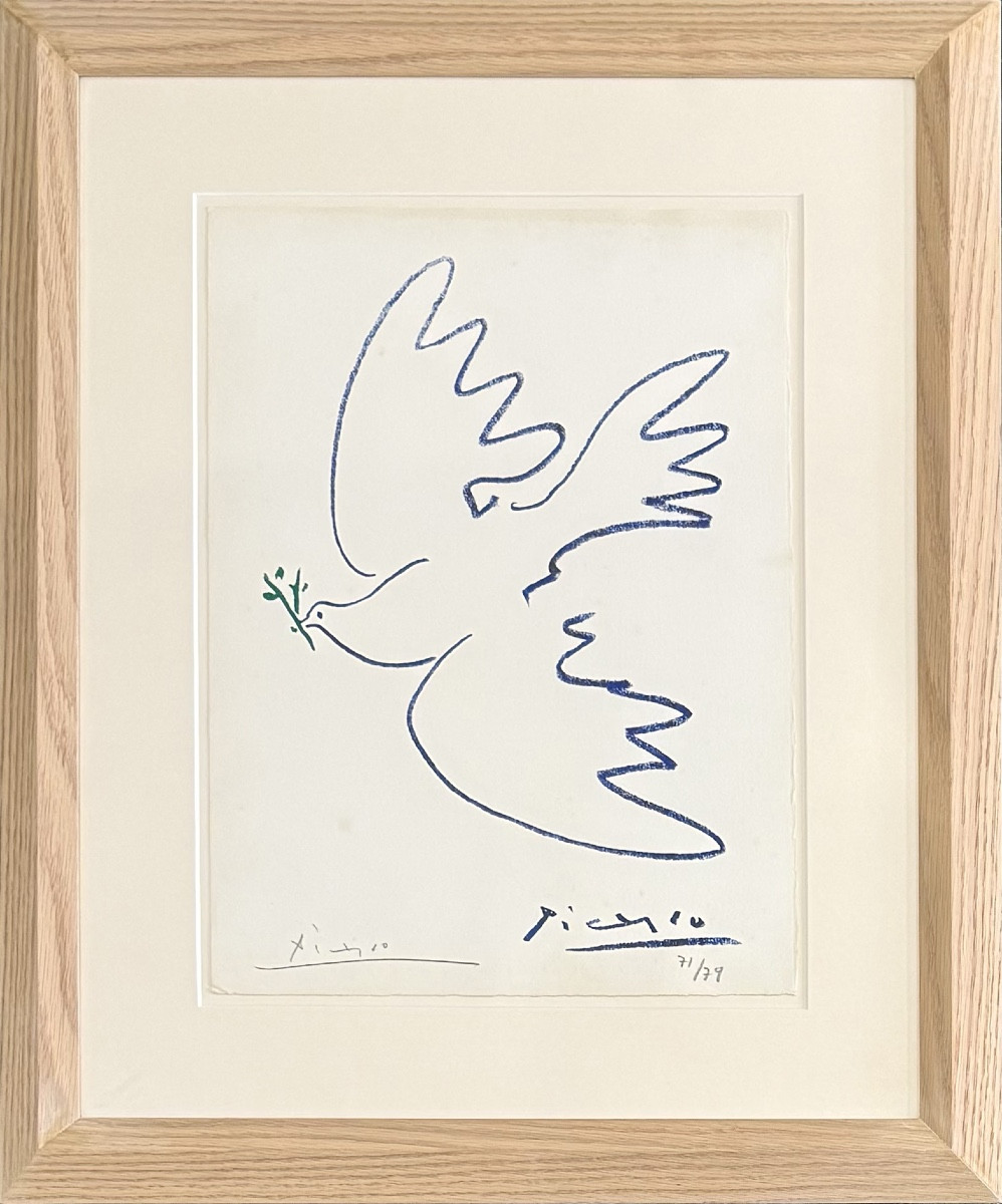 Pablo Picasso - La Colombe de la Paix - Lithographie - Accompagnée de son livre in folio - 1963