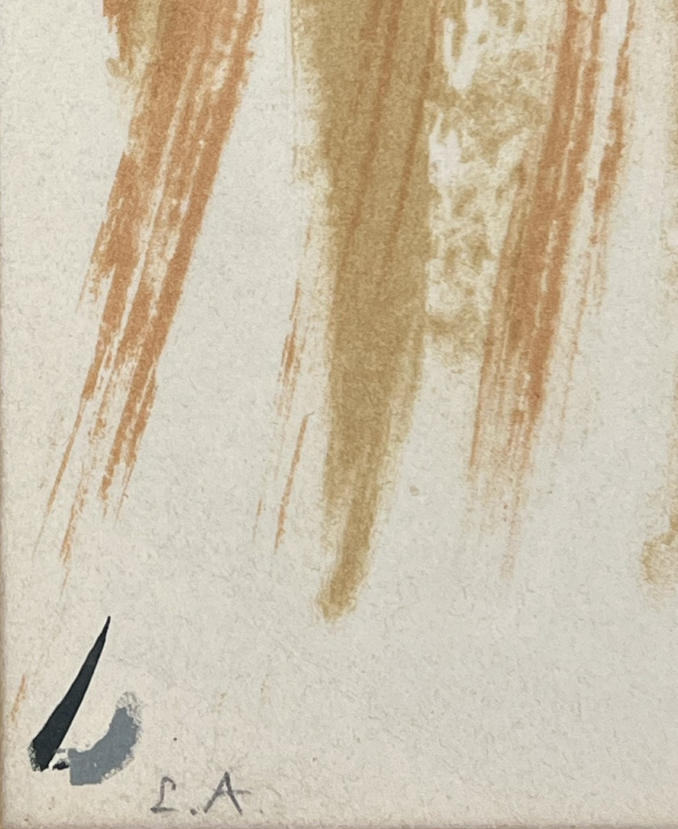 Olivier Debré - Signe Paysage - Lithographie en couleurs sur papier Arches - 1981-photo-2