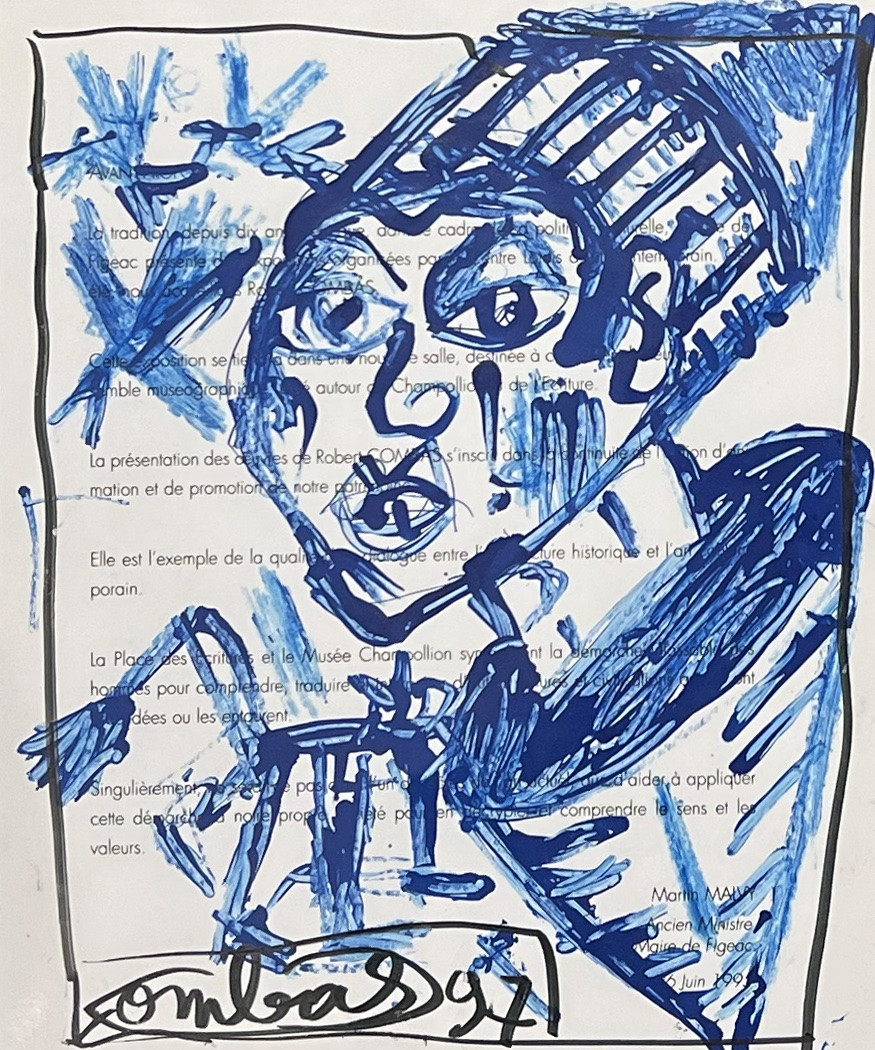 Robert Combas - Personnage - Acrylique -photo-2