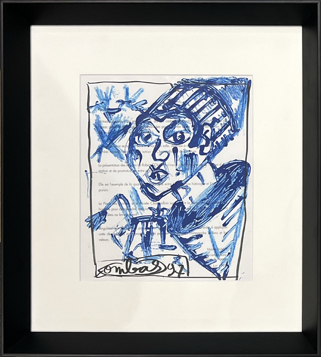 Robert Combas - Personnage - Acrylique 