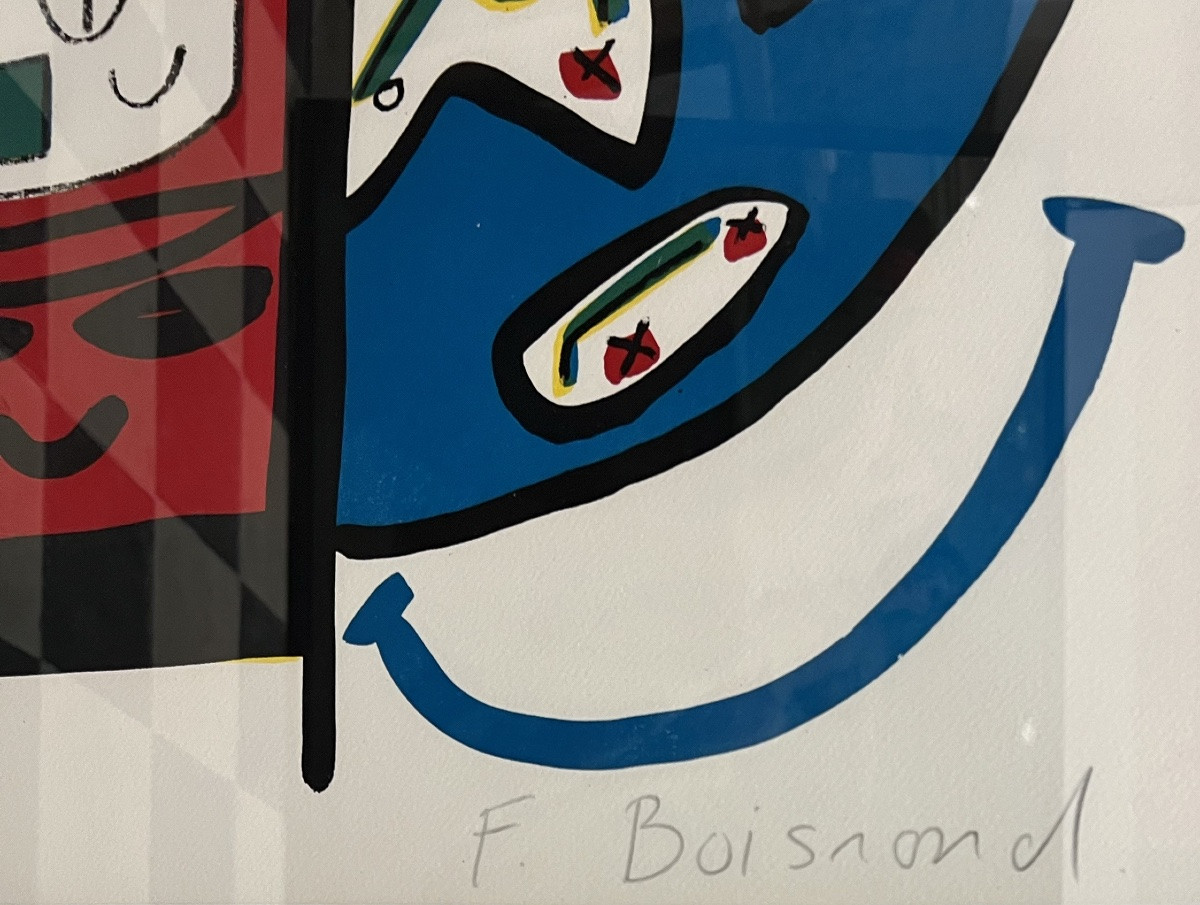 François BOISROND - Mappemonde - Lithographie - Bordas imprimeur - 1984-photo-3