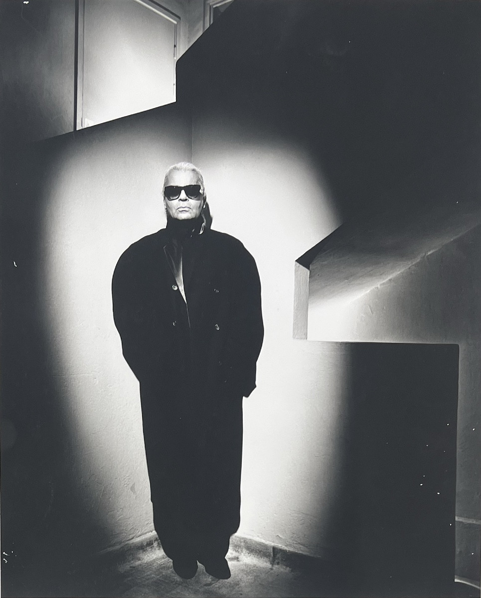 Karl Lagerfeld - Self-portrait, Villa De Noailles - Silver Print - 1995