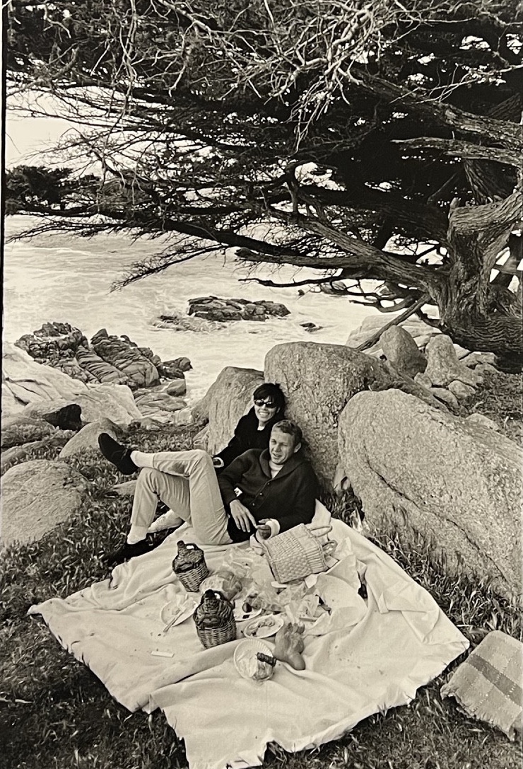 William Claxton - Steve Mcqueen And Neile Adams - Silver Print - 1960