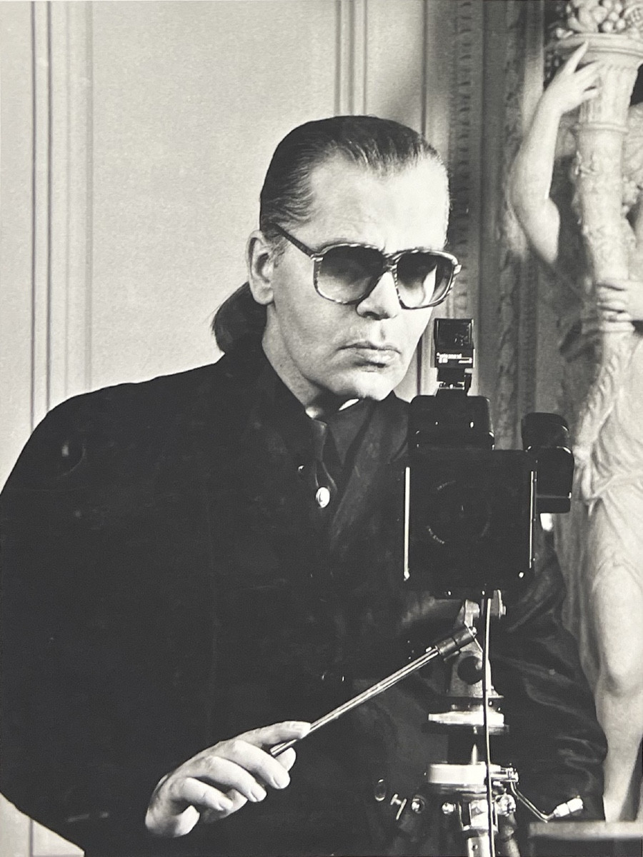 Karl Lagerfeld - Autoportrait - Épreuve argentique - 1990