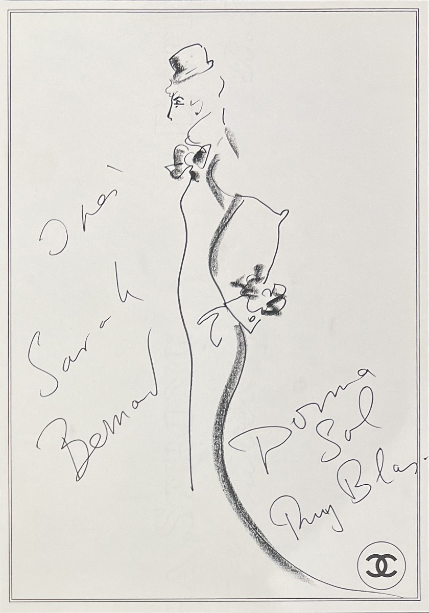 Karl Lagerfeld - Inès De La Fressange - Inspiration Sarah Berhnart In Ruys Blas - Sketch