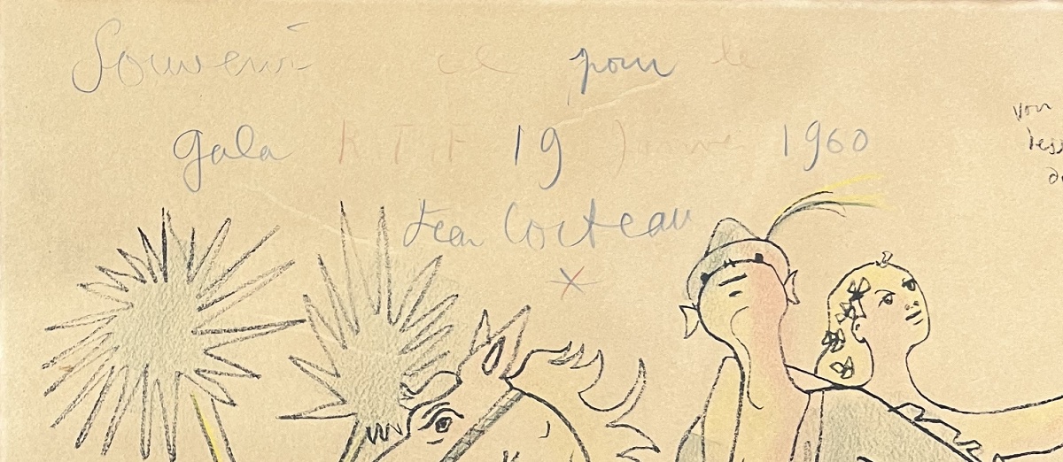 Jean Cocteau - La femme doit suivre son mari - Lithographie - 1958-photo-2