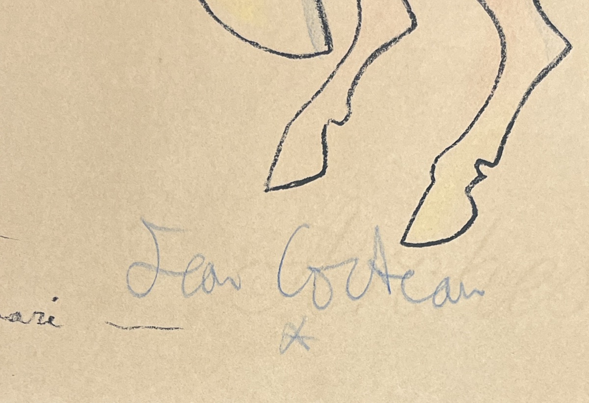 Jean Cocteau - La femme doit suivre son mari - Lithographie - 1958-photo-4