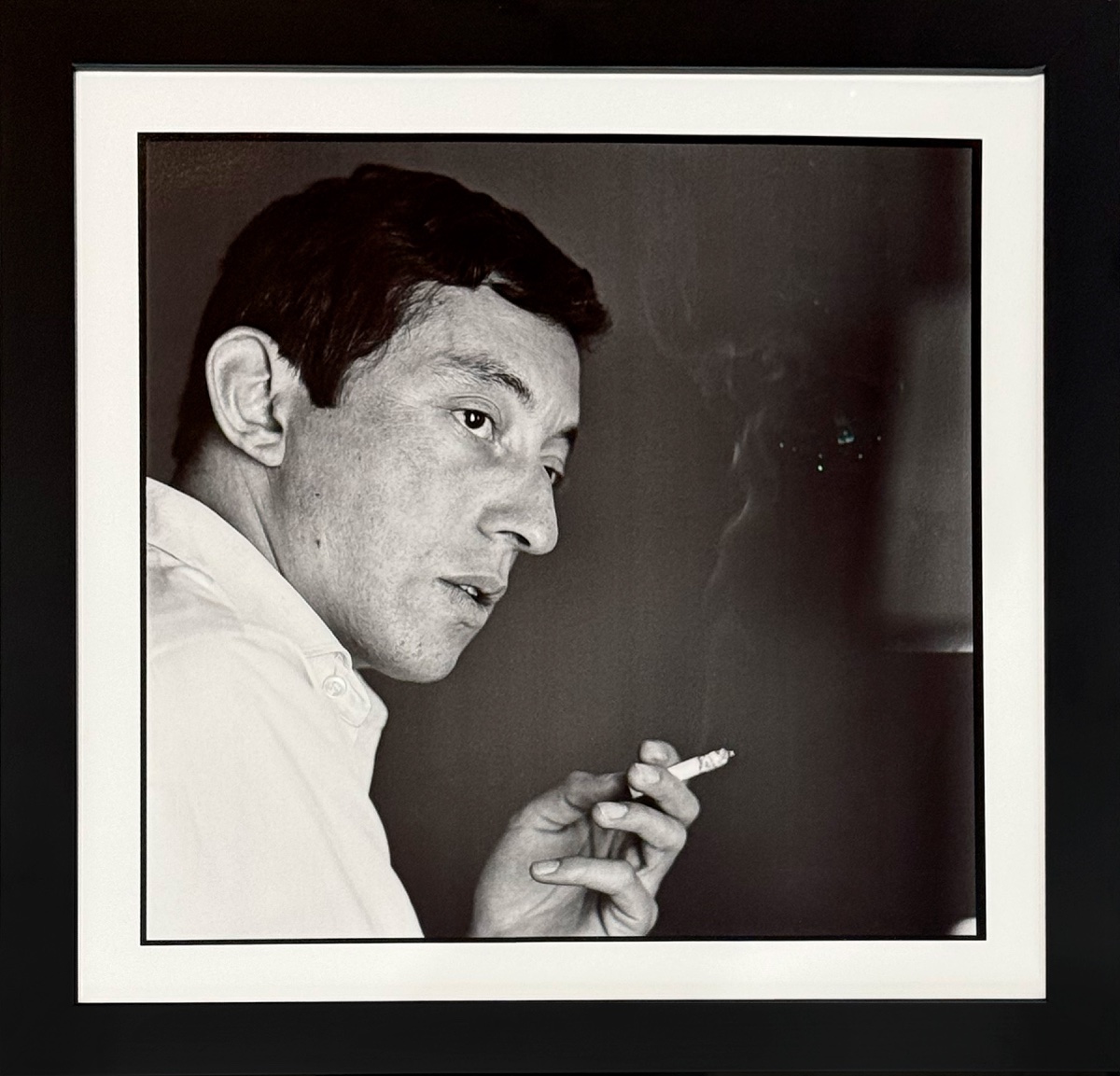 Nicolas Treatt - Serge Gainsbourg Smoking A Cigarette, Avenue Bugeaud - Exclusive Photo - 1963