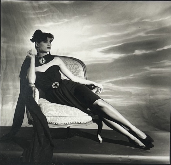 Horst P. Horst - Linda Evangelista For Vogue Paris - Silver Print - September 1985