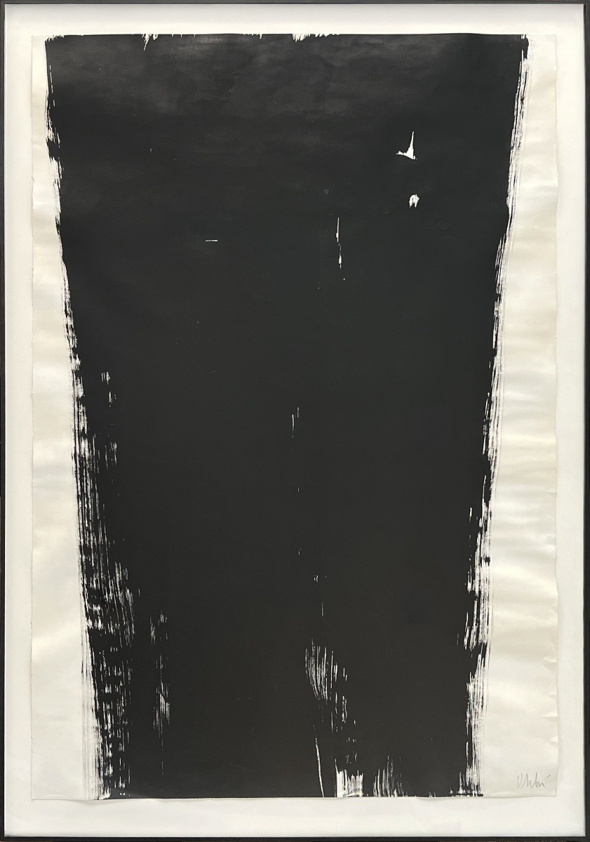 Olivier Debré - Figure Drawing - Black Gouache On Paper - Signed In Pencil-photo-3