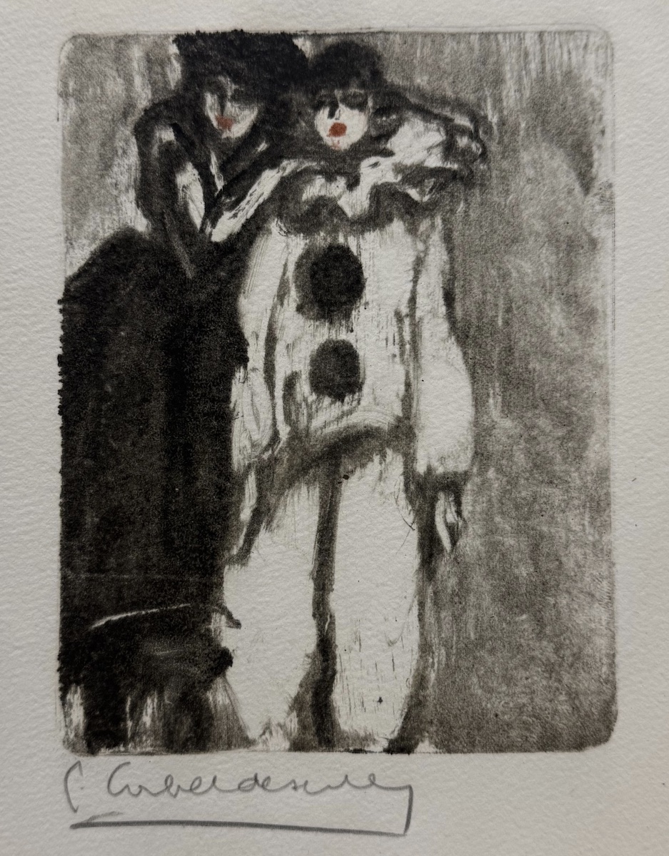Pierre COMBET-DESCOMBES - Pierrot - Monotype - circa 1924 -photo-2