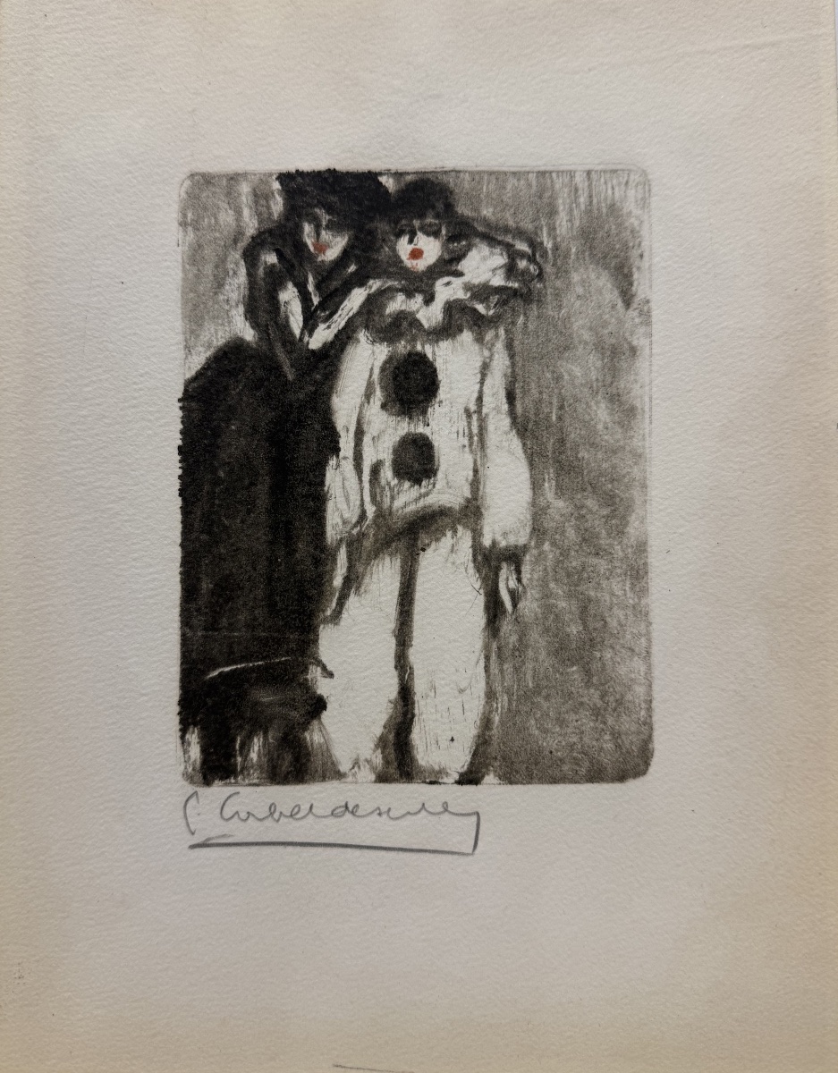 Pierre COMBET-DESCOMBES - Pierrot - Monotype - circa 1924 
