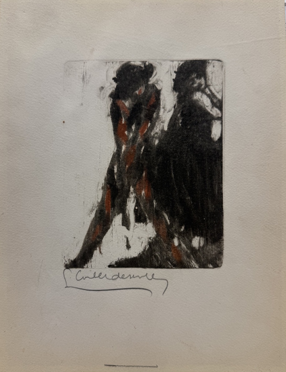 Pierre Combet-descombes - Young Women - Monotype - Circa 1920