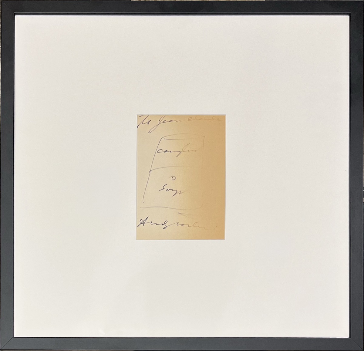 Andy Warhol - Campbell Soup - Dessin original au feutre noir - circa 1977