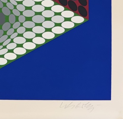 Victor Vasarely - Triboss - From The Paris-tokyo Series - Silkscreen Print - 1980-photo-3