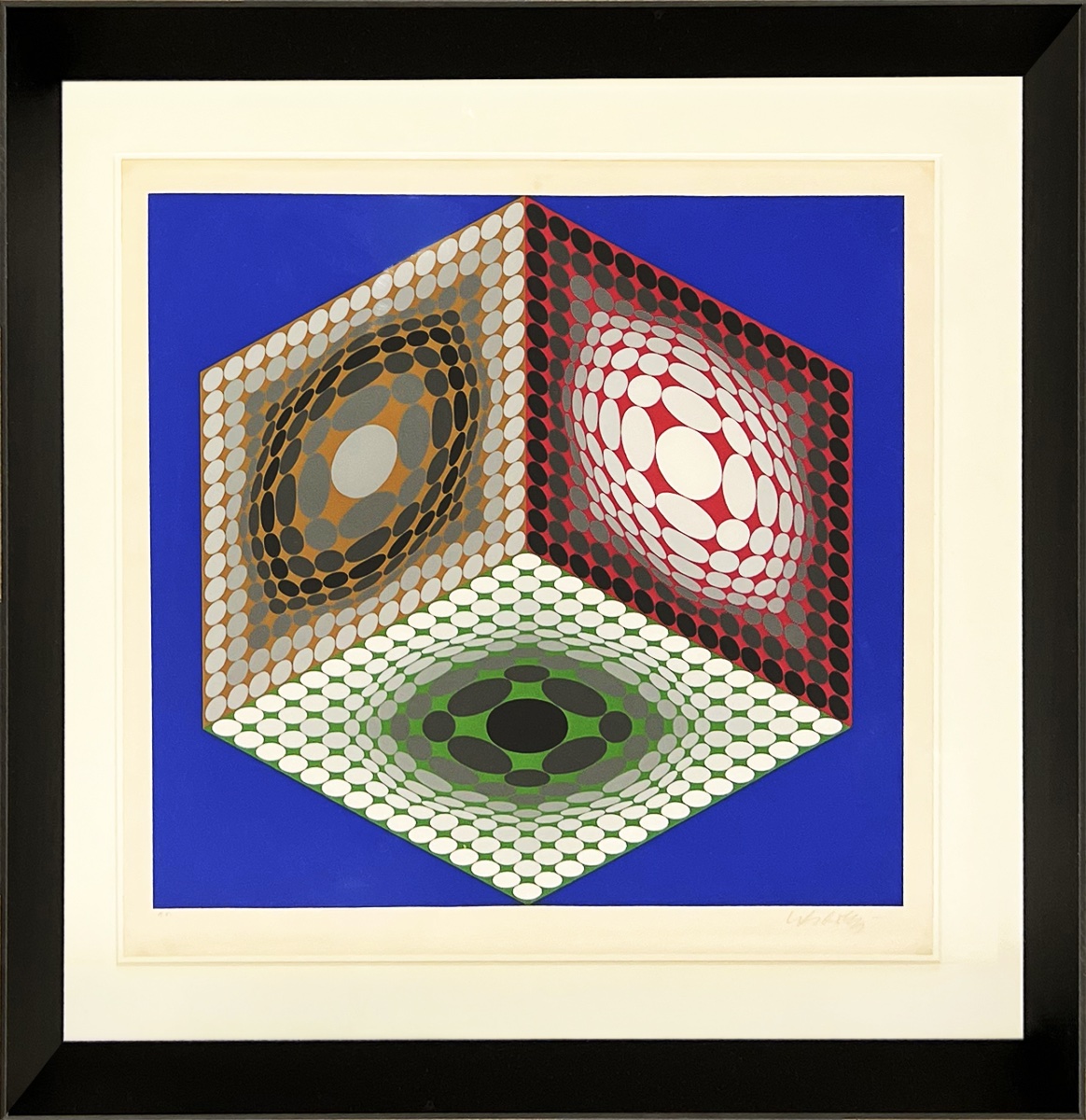 Victor Vasarely - Triboss -  issu série Paris-Tokyo - Sérigraphie - 1980