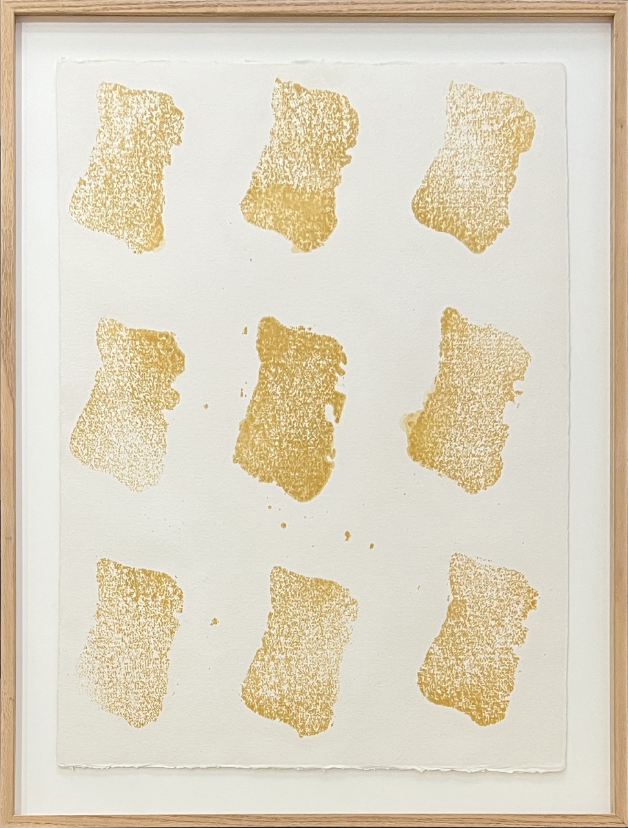 Claude Viallat - Sans titre - Monotype à la gouache - circa 1980